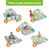 Bright Starts 5-in-1 Your Way Ball Play baby gym with tropical theme and colorful balls
