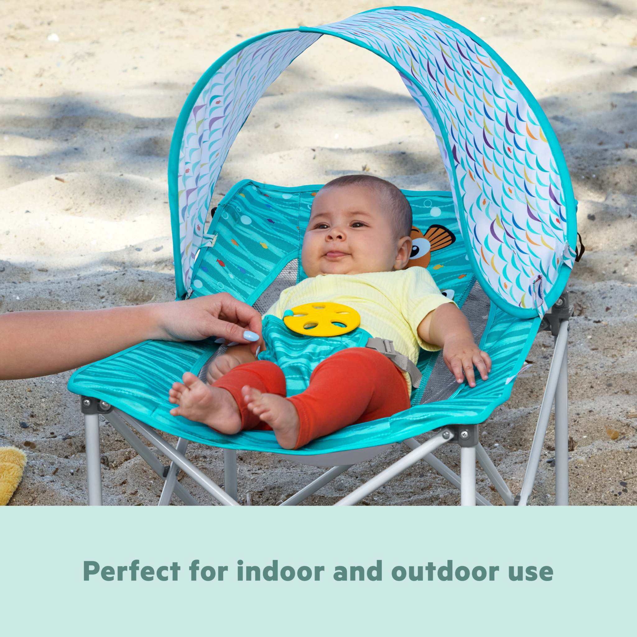 Bright Starts Disney Baby Finding Nemo Pop N Chill Travel Seat with canopy