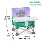 Bright Starts Disney Baby Pop N Sit portable booster seat with Little Mermaid design