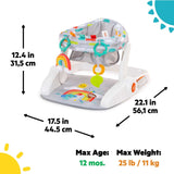 Bright Starts Learn-to-Sit 2-position floor seat with toys for babies