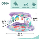 Bright Starts Little Mermaid light-up musical baby activity gym with seashell canopy