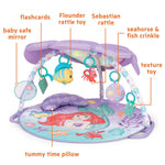 Bright Starts The Little Mermaid light-up musical baby activity gym with seashell canopy