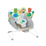 Bright Starts Playful Paradise baby bouncer with vibrating seat and hanging toys