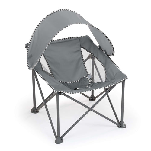 Bright Starts Pop N Chill Travel Seat with canopy and safety harness