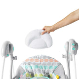 Bright Starts Whimsical Wild portable baby swing with toys and melodies