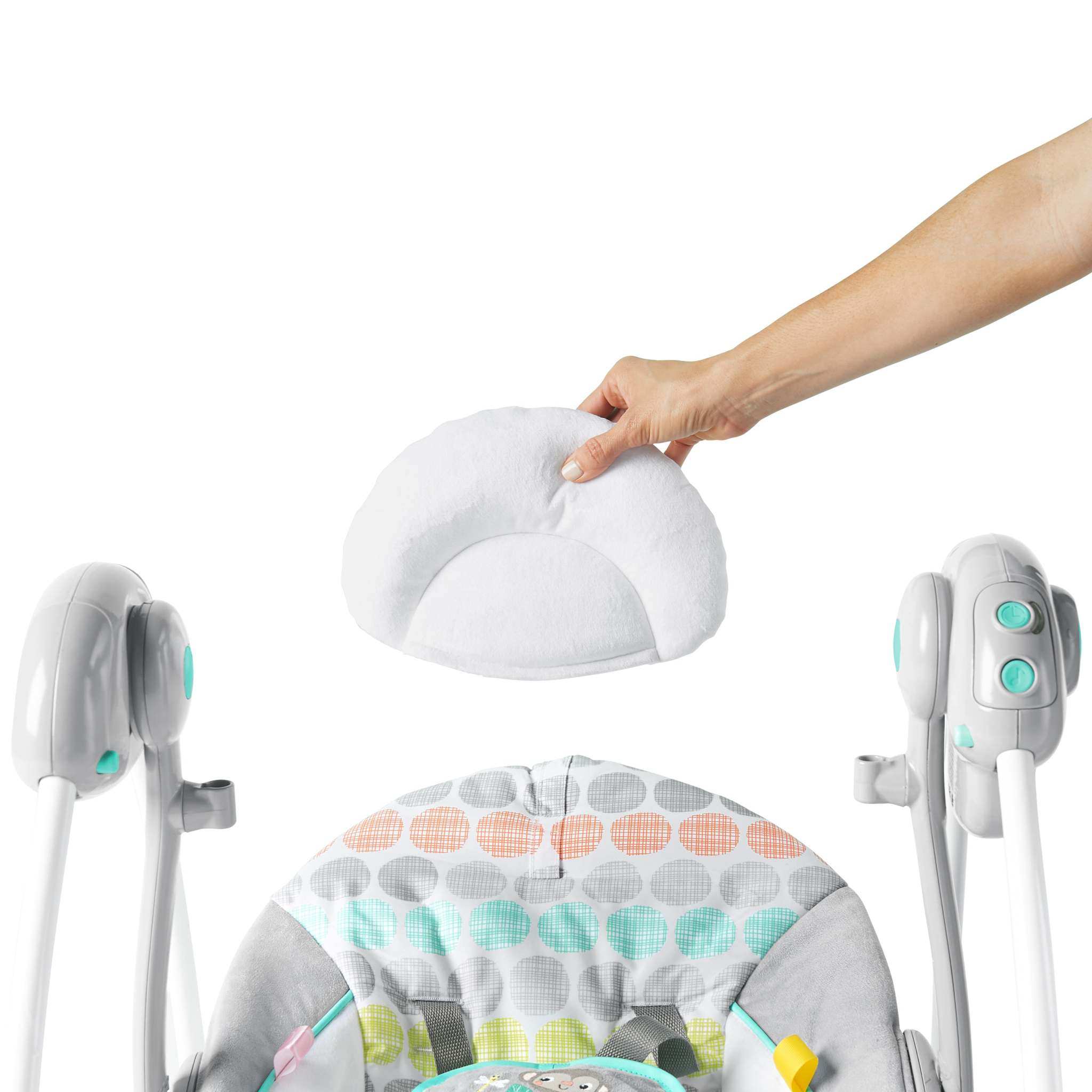 Bright Starts Whimsical Wild portable baby swing with toys and melodies