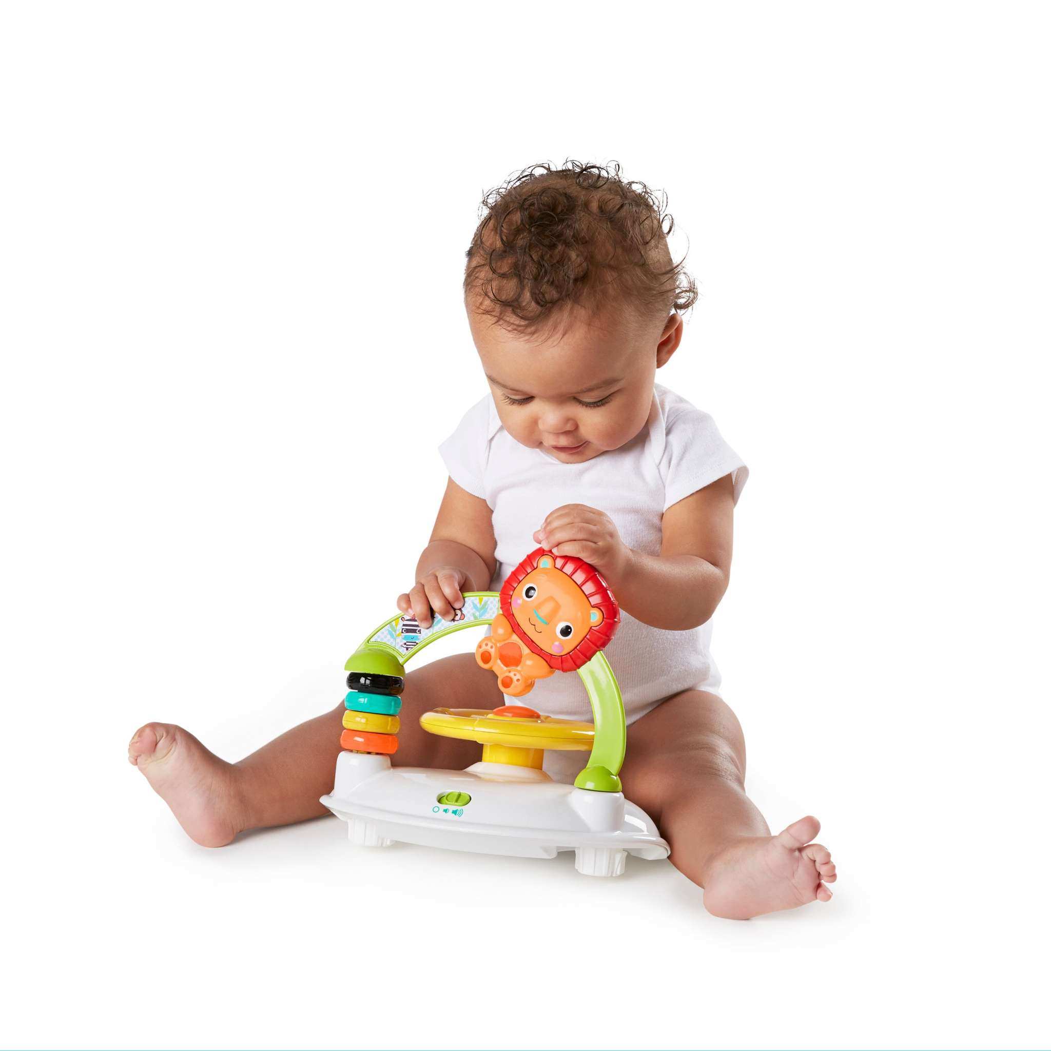 Bright Starts Zig Zag Zebra baby walker with easy fold frame