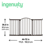 Ingenuity The Thruway 72XW Series Safety Pet and Baby Gate