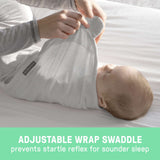 SwaddleMe by Ingenuity Easy Change Swaddle, Size SM, 0-3 months, 1pk (Ikat Geo)