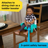 Baby Einstein Snack & Steer Learn-to-Dine Feeding Seat with steering wheel toy and adjustable tray for infants 6-36 months