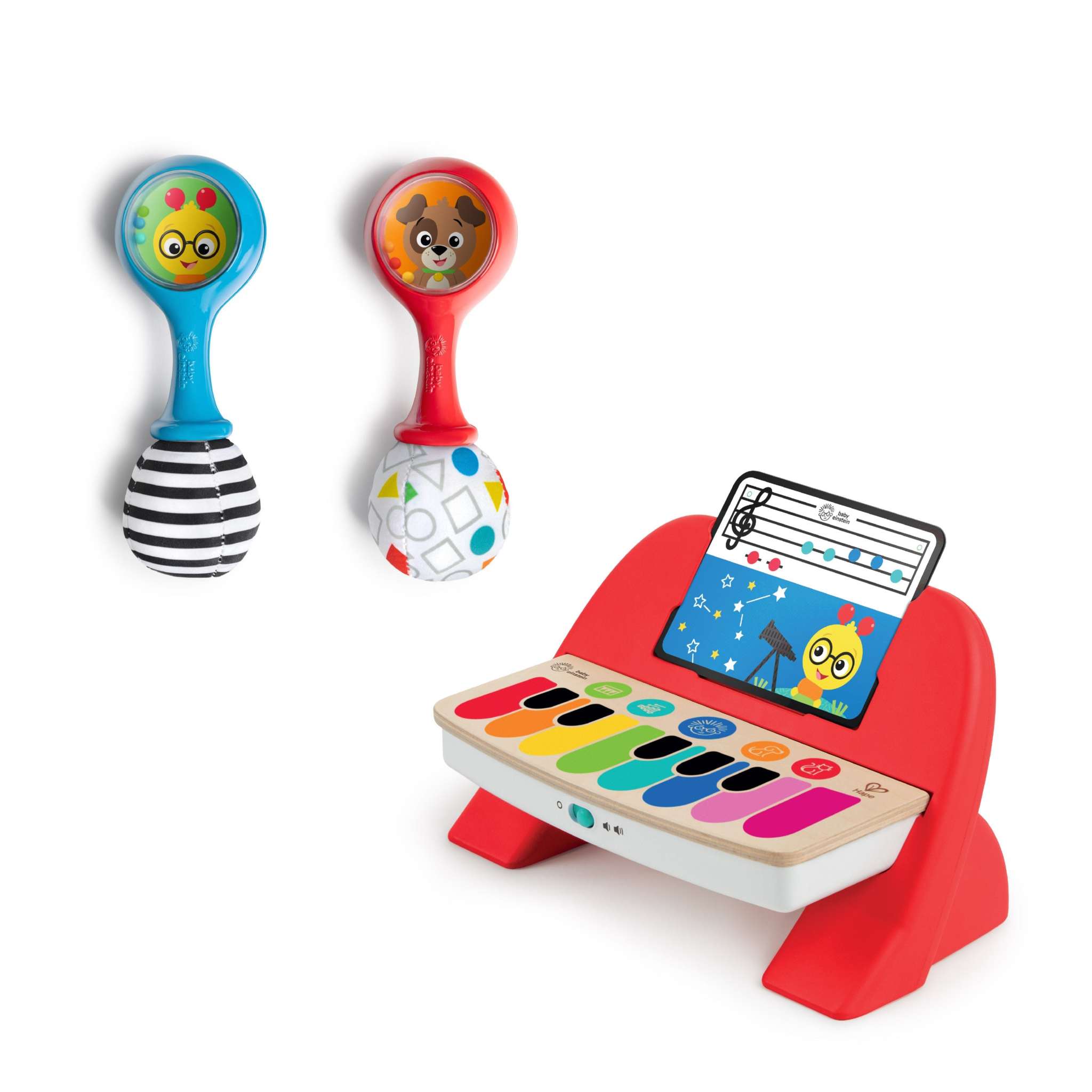 Baby Einstein First Tunes Piano & Shakers Musical Gift Set, 3-Piece, Ages 6+ Months