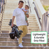 Ingenuity 3D Mini Convenience Stroller, Lightweight Umbrella Stroller with Storage Basket - Slate