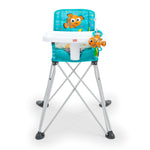 Disney Baby Finding Nemo Pop ‘N Dine portable high chair with suction cup Nemo toy and removable tray