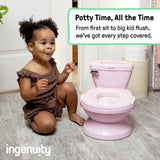 Bright Starts Full Comfort Baby Potty with Easy Clean Bowl & Splash Guard - Blue