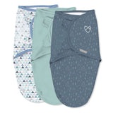SwaddleMe by Ingenuity Original Swaddle for Baby, 100% Cotton, 3-6 Months, 1.0 TOG, 3-Pack - Mountaineer