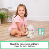 Ingenuity My Size Potty with Sylvi Potty Training Kit – Toddler Toilet with Plush Bunny, Mini Toy Potty & more