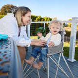 Bright Starts Pop ' Dine Portable High Chair, Indoor/Outdoor, Grey
