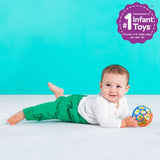 Oball Easy Grasp Classic Ball Baby Toy in Red/Blue/Green/Yellow, 4"
