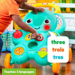 Bright Starts Stroll 'n Roll 2-in-1 elephant ball play walker with interactive trunk and piano keys for babies aged 6-36 months