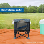 Ford Bronco Pop 'N Sit portable booster seat in Area 51 color with removable tray and carrying bag for babies and toddlers