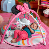 baby playing with minnie mouse forever besties activity gym