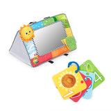 Baby Einstein See Me, Teach Me, Tummy Time Baby Mirror & High Contrast Cards, Ages 0+ Months