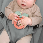 Lightweight Stow & Go Compact Folding Bouncer with carry bag and CalmTouch Vibe-Pod for baby comfort and safety