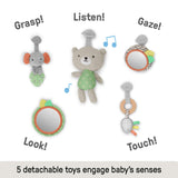 Ingenuity Every Season Plush Lambswool Baby Play Gym, 0+ Months - Natural