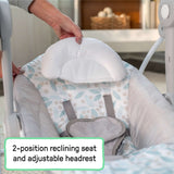 Ingenuity Comfort 2 Go Portable Swing with adjustable seat, soothing melodies, and removable toy bar for babies up to 9 months