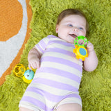 Bright Starts Soother Pals Easy-Grasp Teether Toys, Unisex, Newborn+, Elephant and Lion