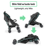 3Dlite Jewel Stroller lightweight umbrella-style stroller with multi-position recline and oversized canopy