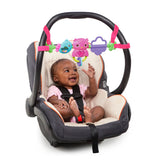 Bright Starts Busy Birdies Carrier Toy Bar Musical Take-Along Toy with Lights