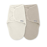 SwaddleMe by Ingenuity Original Muslin Baby Swaddle 2 Pack, 0-3 Months, 7-14 Pounds - Cream/Cashew