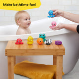 Baby Einstein Ocean Explorers Sea Friends 8 Piece Baby Bath Toys Gift Set, Water Squirters, Ages 6+ Months