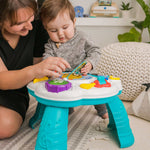 Baby Einstein Discovering Music Activity Table with piano, guitar, drum, and French horn