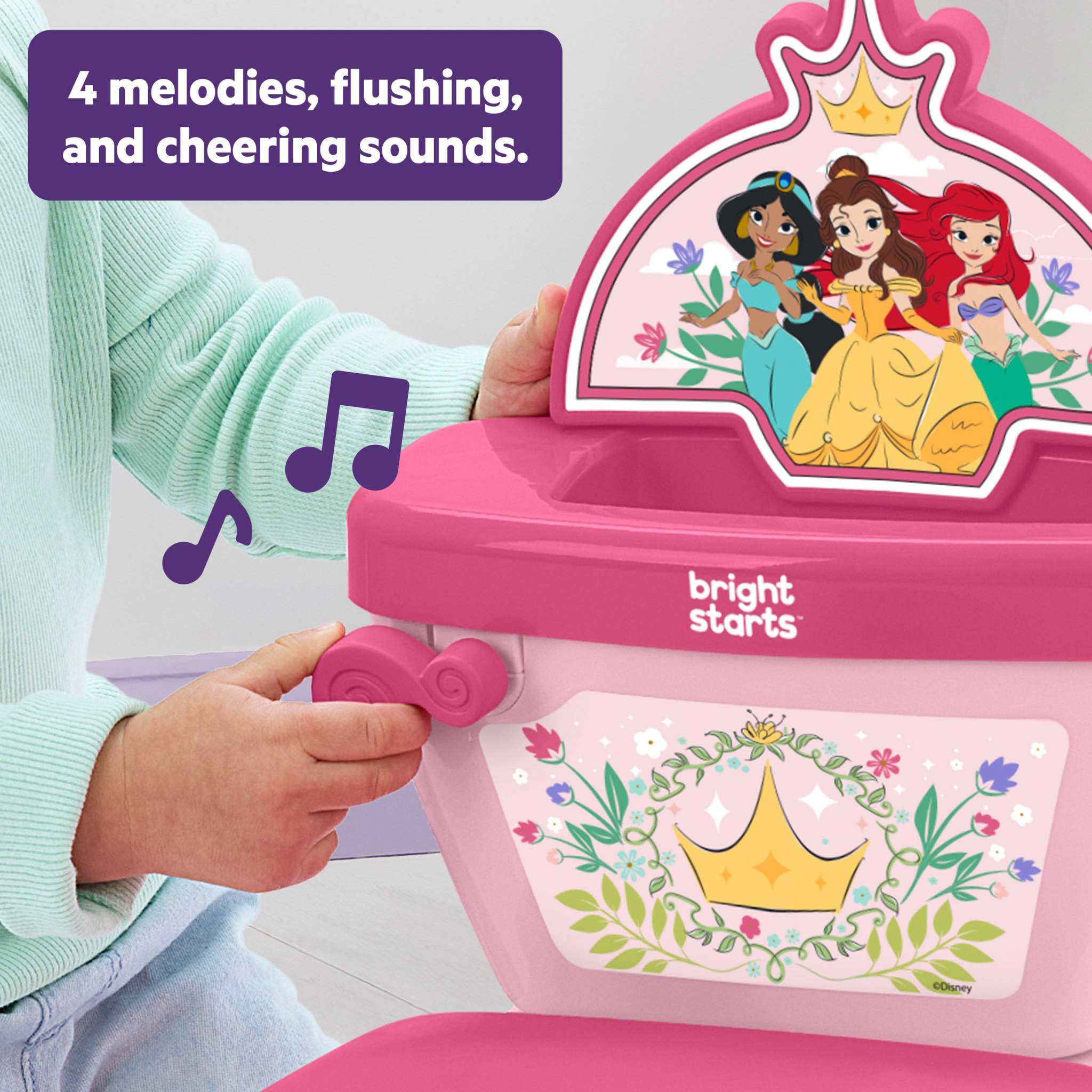 Disney Princess My Size Potty 2-in-1 toddler training seat with princess stickers