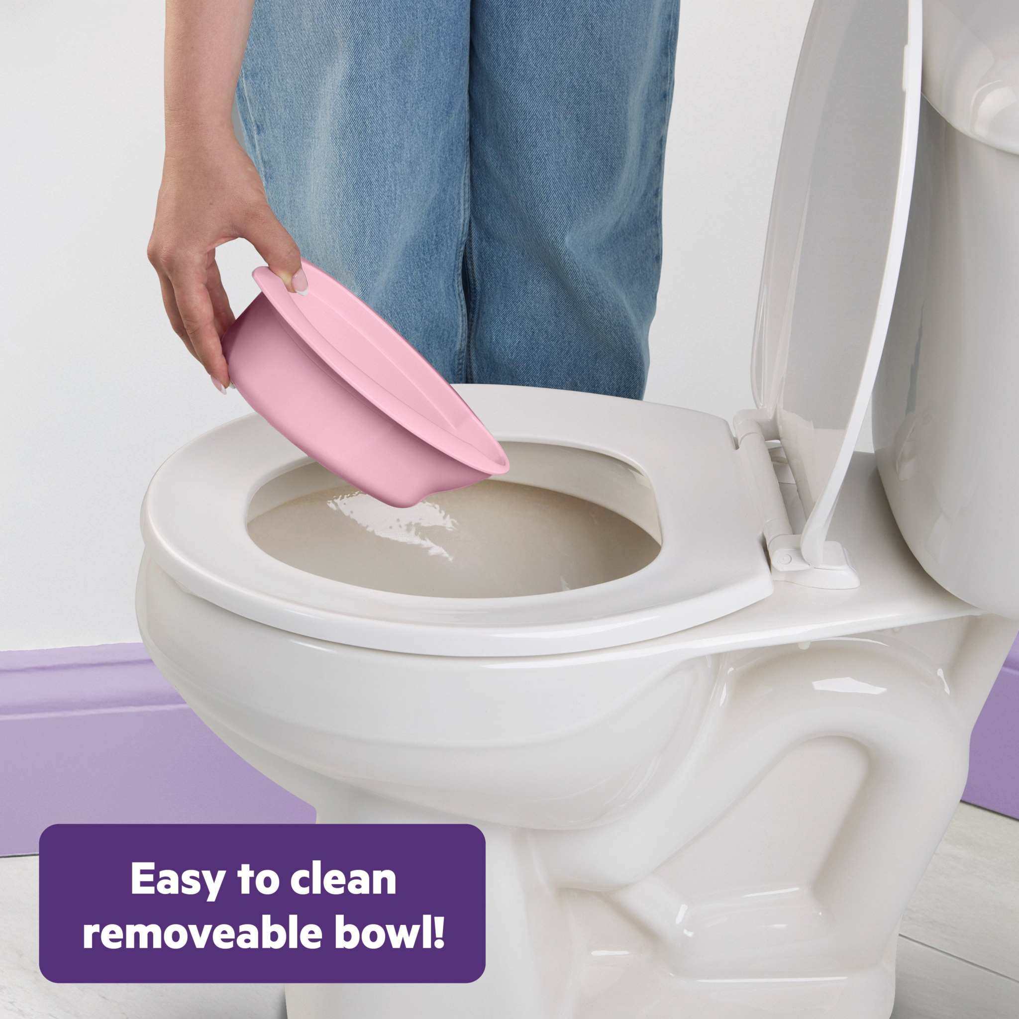 Disney Princess My Size Potty 2-in-1 toddler training toilet with princess stickers