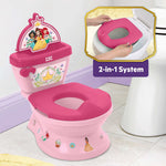 Disney Princess My Size Potty 2-in-1 pink toddler training toilet with princess stickers