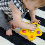 Baby Light Up Suction Cup Pop It Spinning Toy