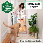White Ingenuity Doorway 48W Series pet and baby safety gate