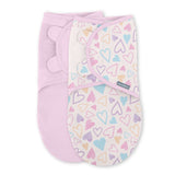 SwaddleMe by Ingenuity Original Swaddle, Size SM, 0-3 months, 2pk - I Heart You