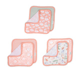 Ingenuity Clean & Cuddly 3-Pack Hooded Bath Towels - Edi & Clean & Cuddly 6-Pack Terry Washcloth Set - Edi