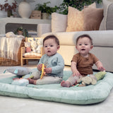 two babies in calm springs plush activity gym - chic boutique