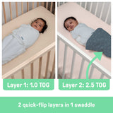 SwaddleMe by Ingenuity All Season Swaddle, Size 0-3 months, 1pk - Dream Wave