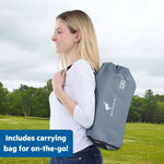 Ford Bronco Pop 'N Sit portable booster seat in Area 51 color with removable tray and carrying bag for babies and toddlers