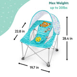 Bright Starts Disney Baby Finding Nemo Pop 'N Chill Travel Seat, Blue