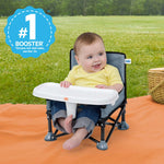 Ford Bronco Pop 'N Sit portable booster seat in Area 51 color with removable tray and carrying bag