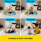 Baby Einstein Discover More 4-in-1 Developmental Play Gym & Activity Mat, Ages 0+ Months
