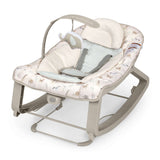 Ingenuity Keep Cozy 3-in-1 Vibrating Infant & Toddler Baby Bouncer and Rocker Chair, Green