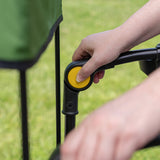 Bright Starts John Deere Pop 'N Ride Wagon with Sun Canopy, Green & Yellow